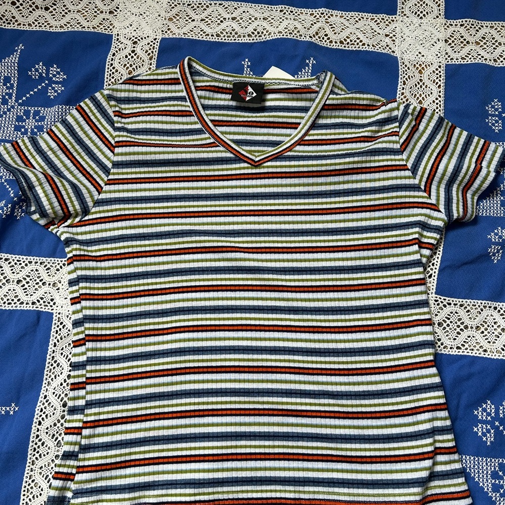 Vintage 1990’s No Boundaries Striped baby tee